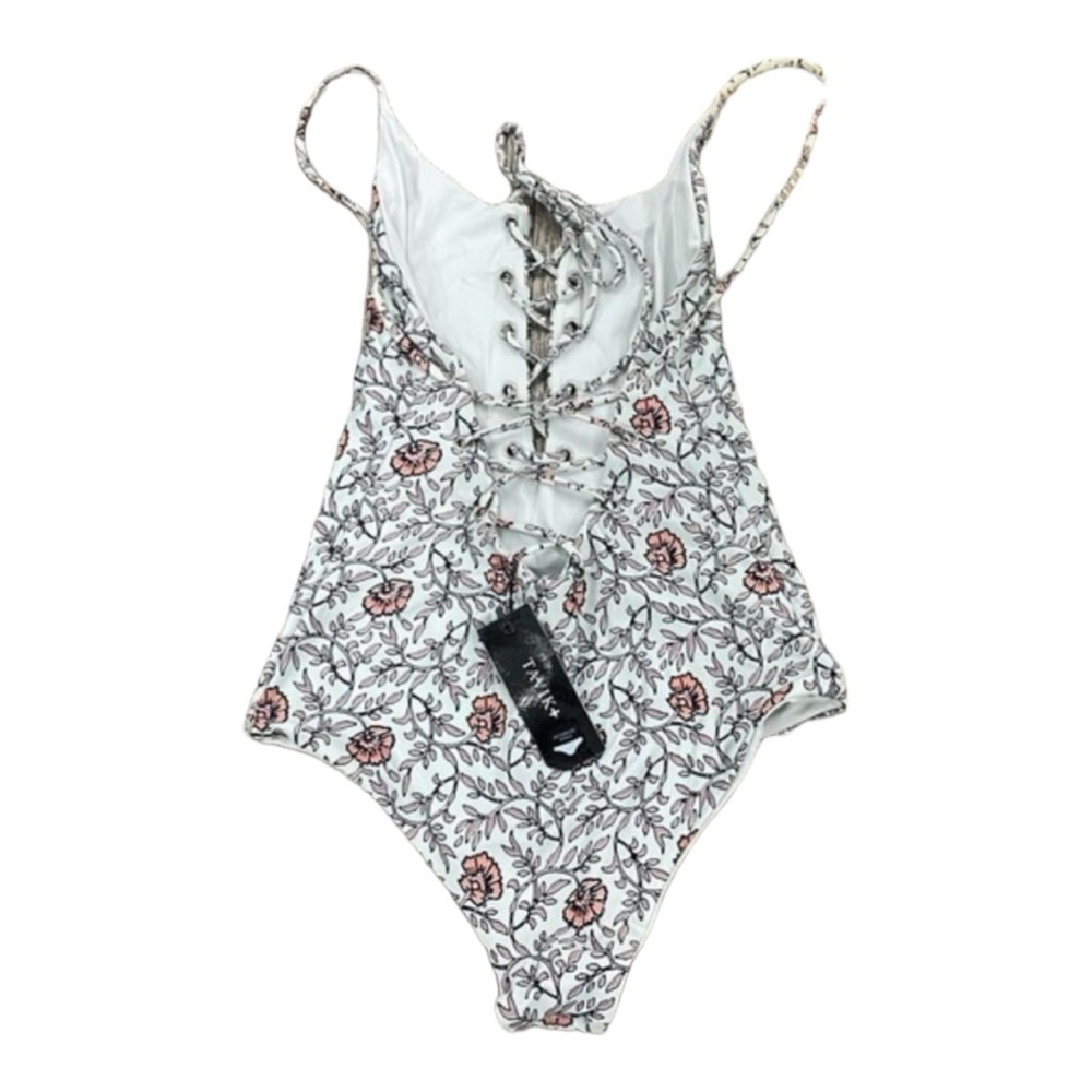 Tavik Monahan Reversible Wild Flower Lace-up Swimsuit NWT - Picture 3 of 7